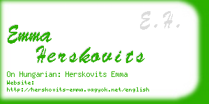 emma herskovits business card